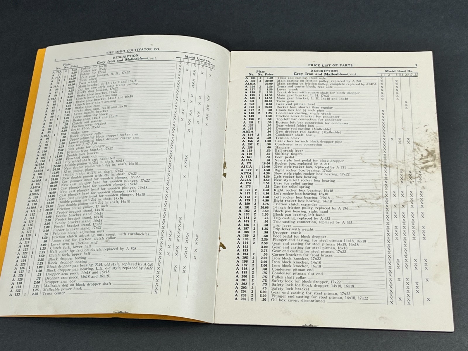 1920s Ohio Cultivator Automatic Hay Presses Parts Price List Repairs Bellevue OH