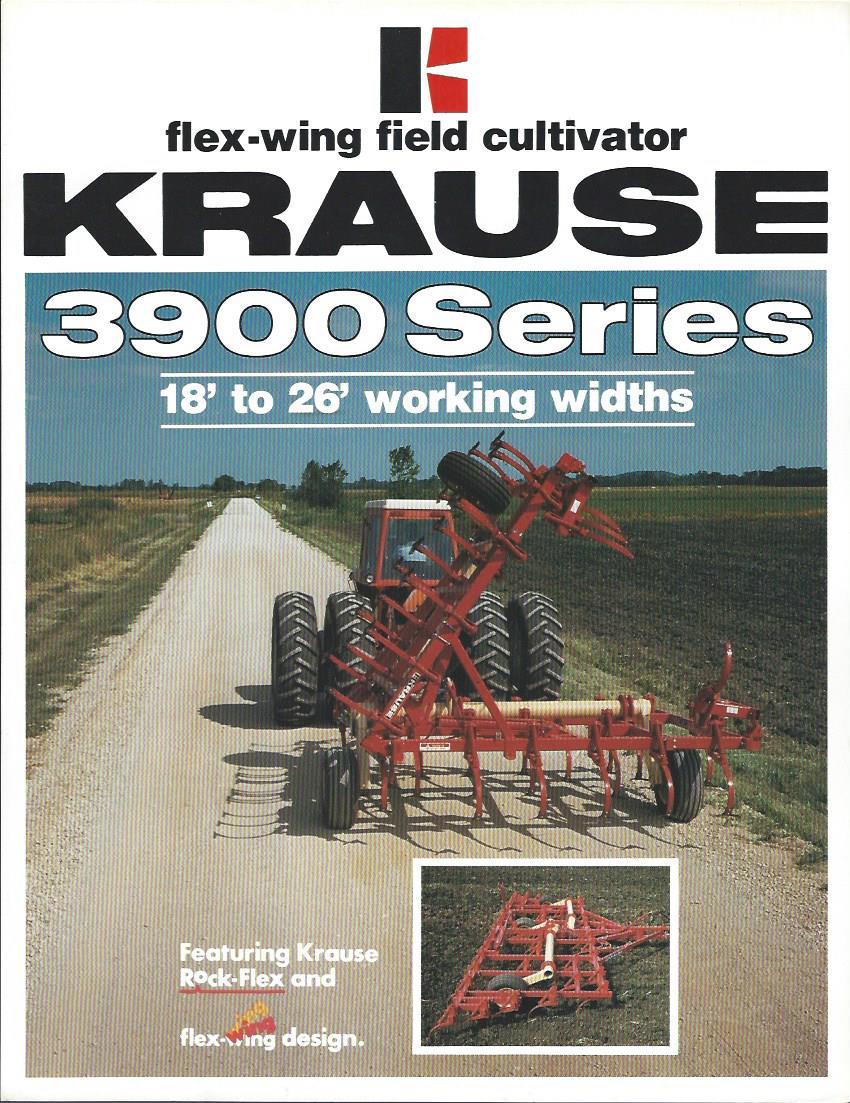Farm Implement Brochure – Krause – 3900 – Field Cultivator – c1981 (F3945)