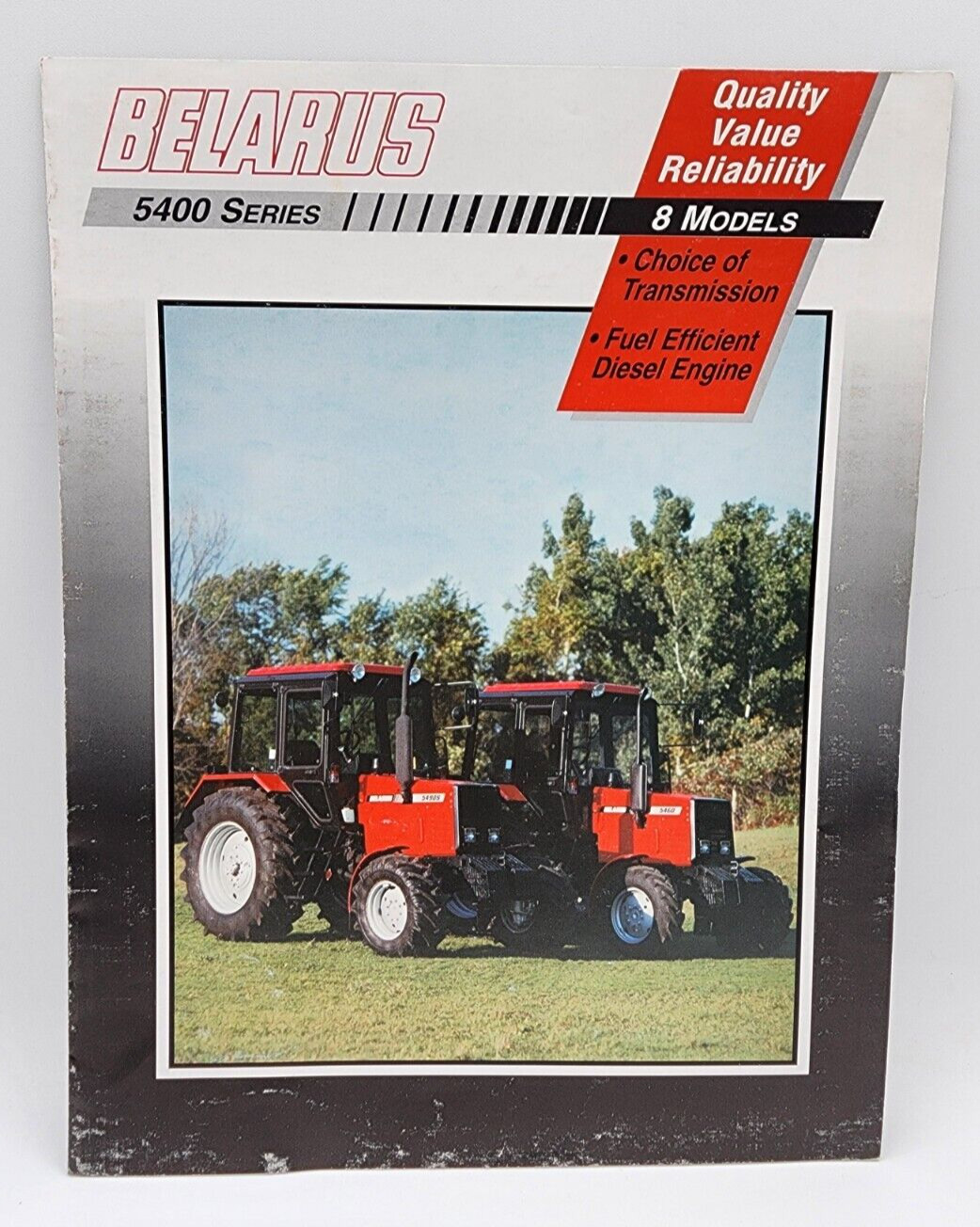 Belarus 5400 Series Tractor Sales Salesman Showroom Brochure 6 Pages