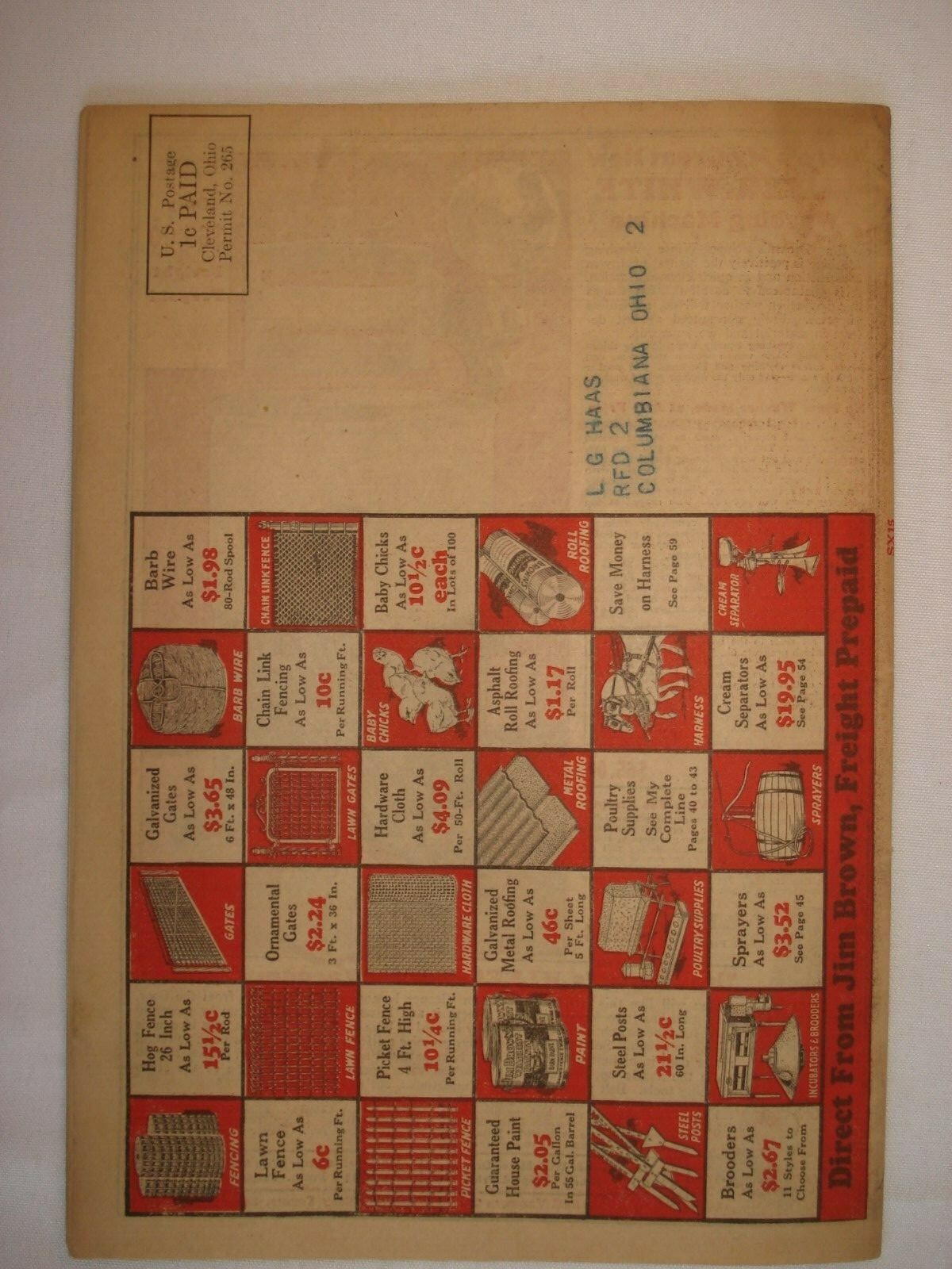 SPRING SUMMER 1931 CATALOG BROWN FENCE & WIRE BARGAINS TREASURE CHEST