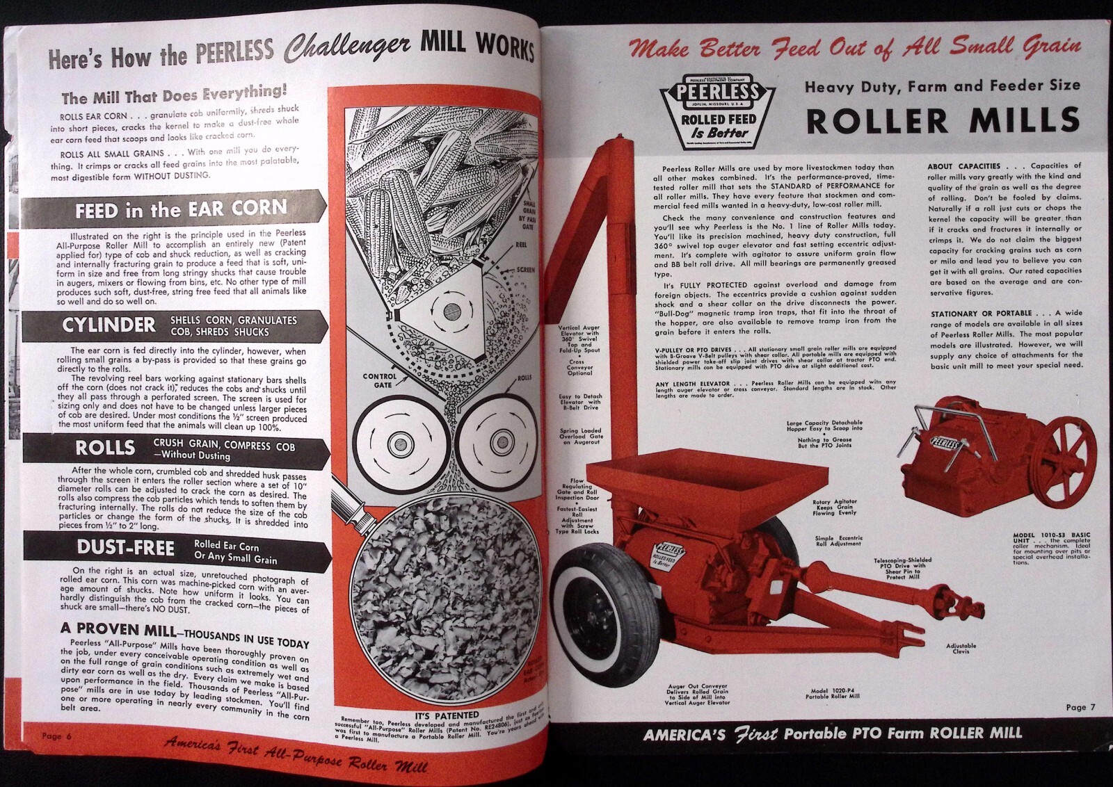 1961 Feed Makers Brochure Peerless Equipment Company Joplin MO