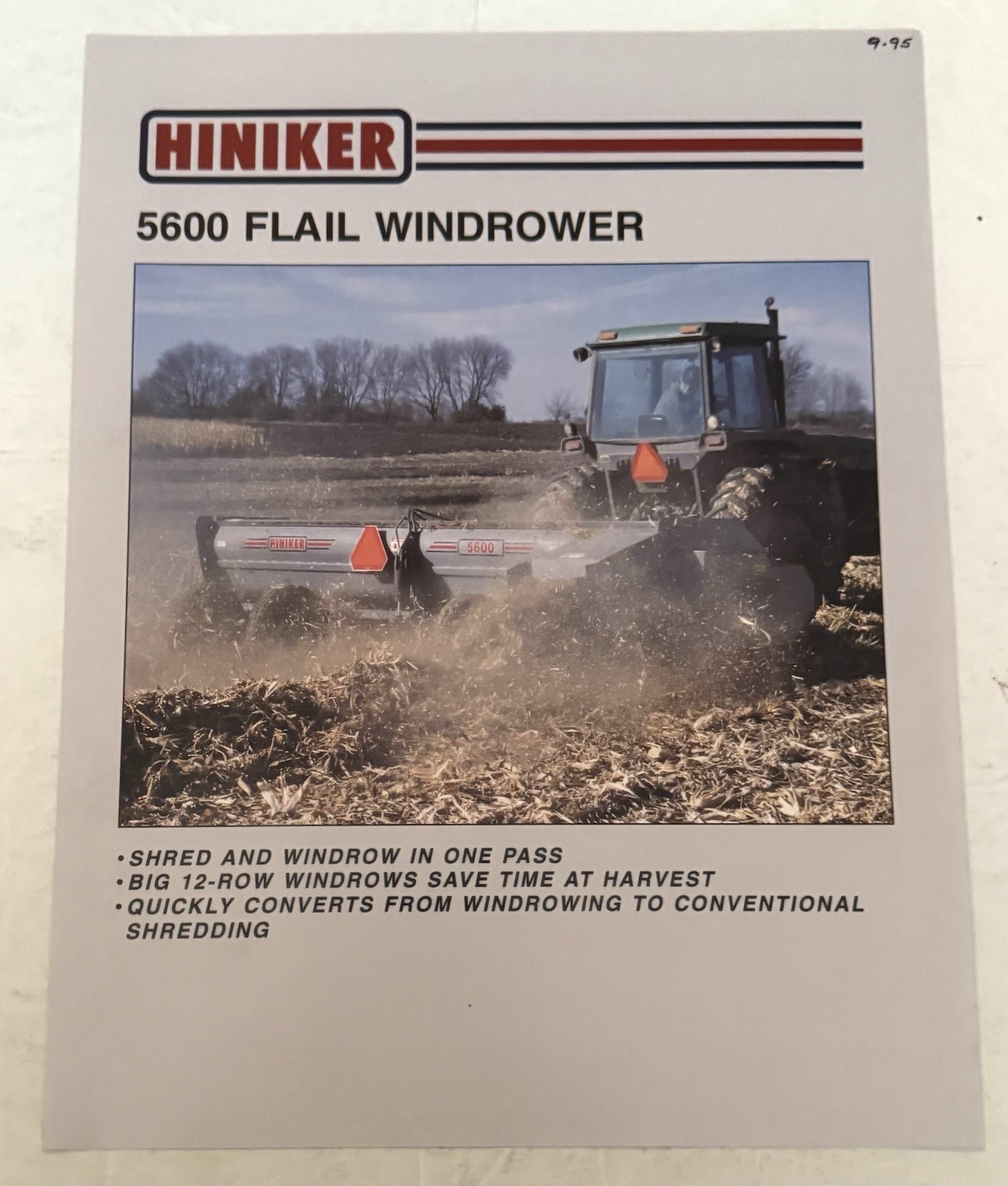 Farm Equipment Some Vintage 1991-2000&rsquo;s Hiniker Co. Set Of 7 Windrow, Shredders