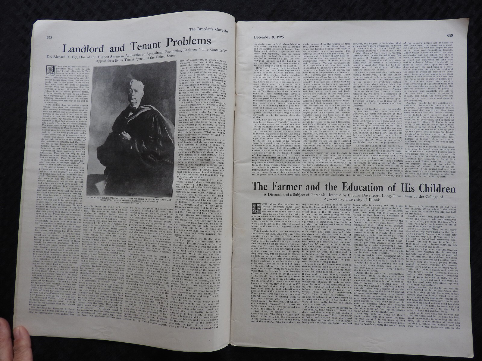1925 Breeder&rsquo;s Gazette Magazine – cattle rancher farmer horse show VERY GOOD