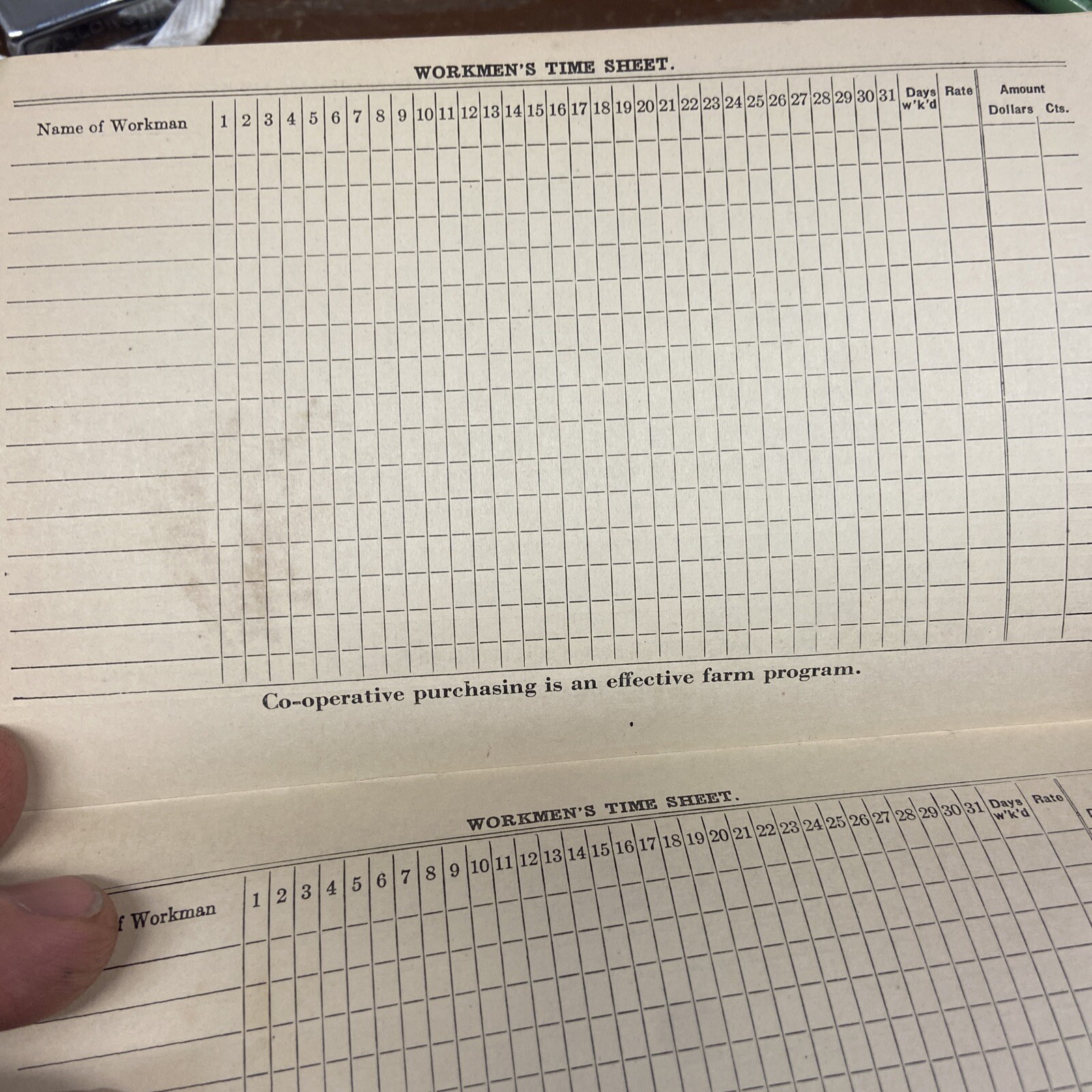 Vintage Farm Income Tax Record Book. Unused 1927. Lock land , Ohio.