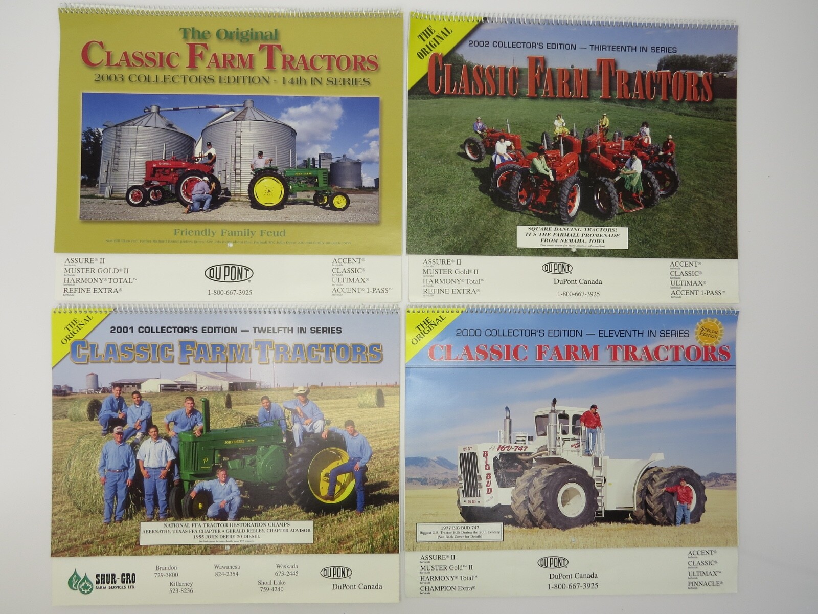 26 Classic Farm Tractors Calendars 3rd-28th Collector&rsquo;s Edition 1992-2017 DuPont