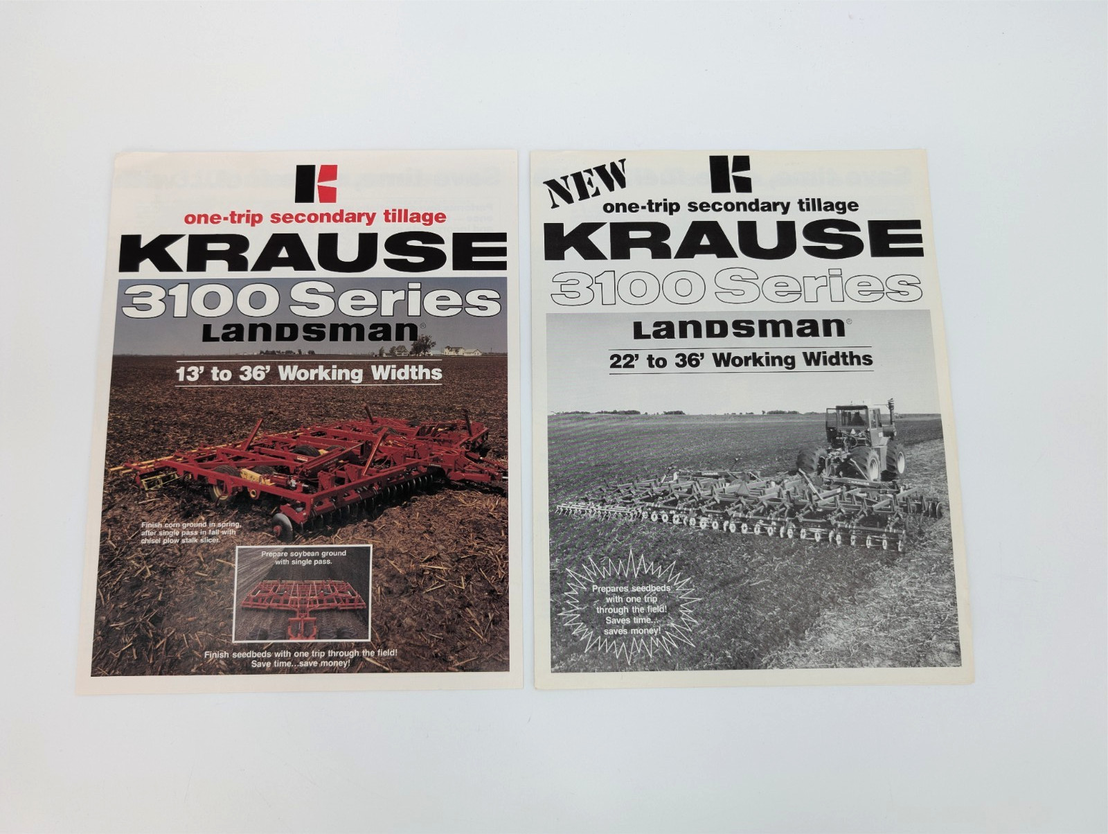 8 pc LOT Vintage Krause Chisel Sweep Plow Field Cultivator Tillage Brochures
