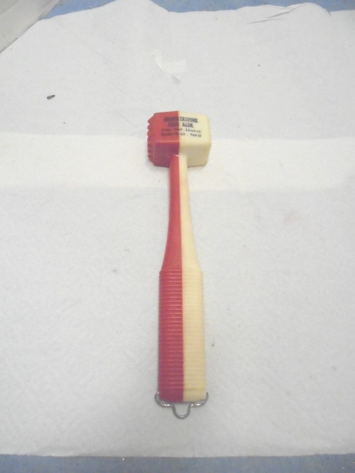 plastic meat hammer fredricksburg produce grain feed livestock iowa red & white