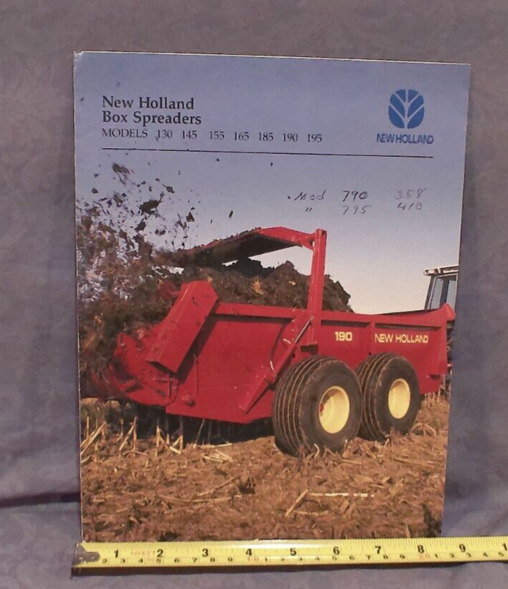 New Holland Box Spreaders Models 130 145 155 165 185 190 195 Sales Brochure