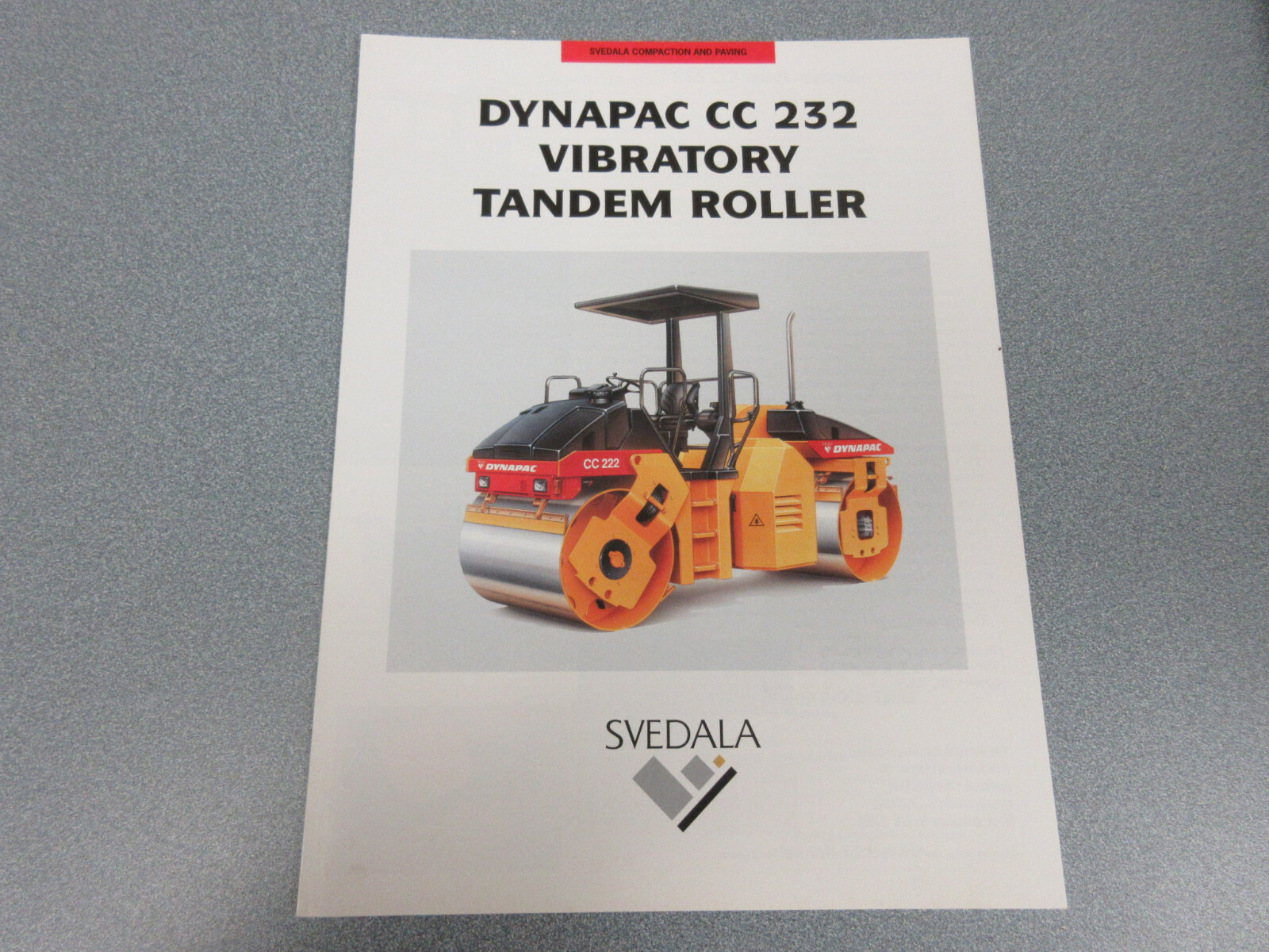 Dynapac CC 232 Roller Compactor Brochure 4 Page