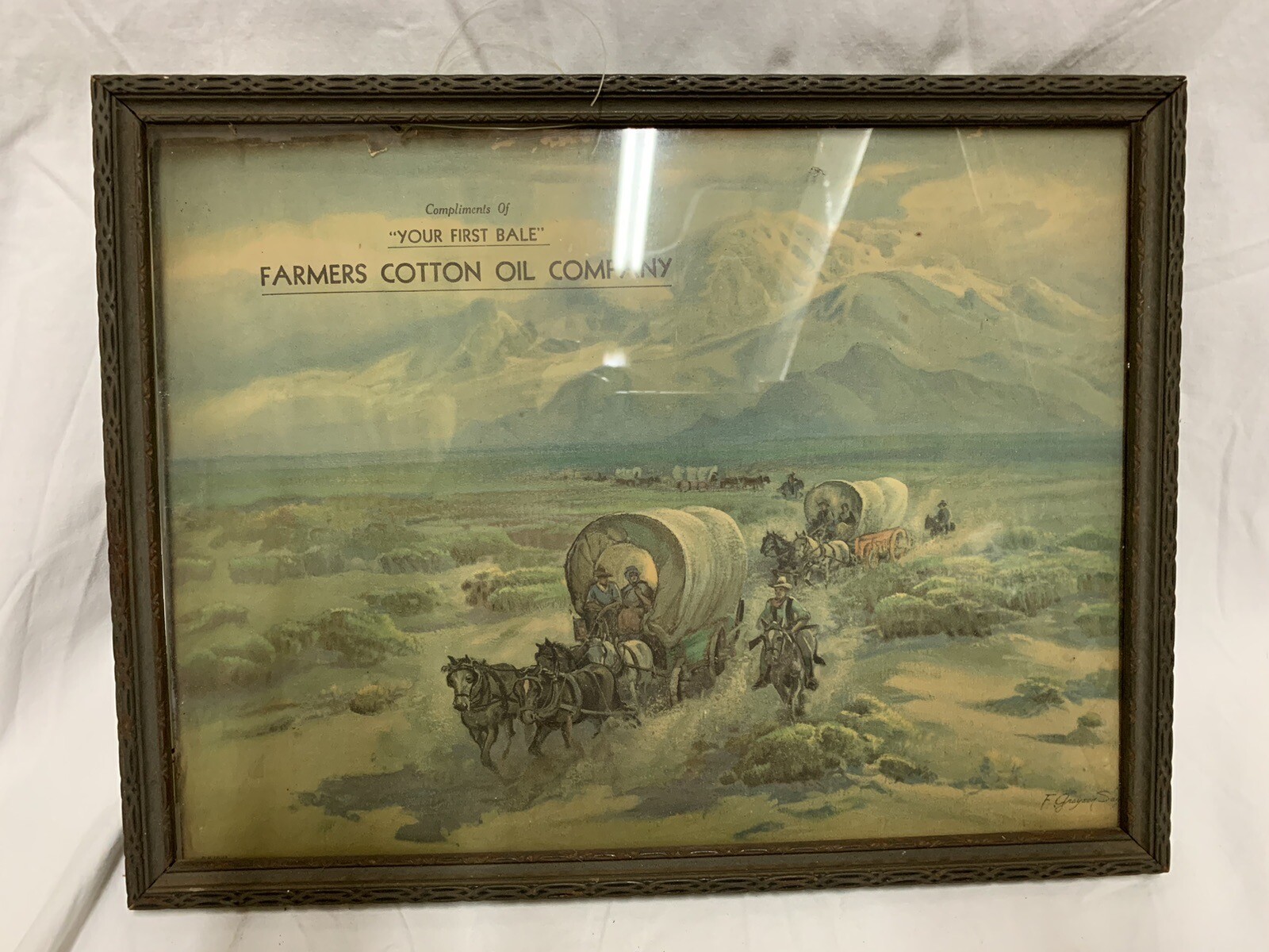 Compliments “Of Your First Bale”Farmers Cotton Oil Company