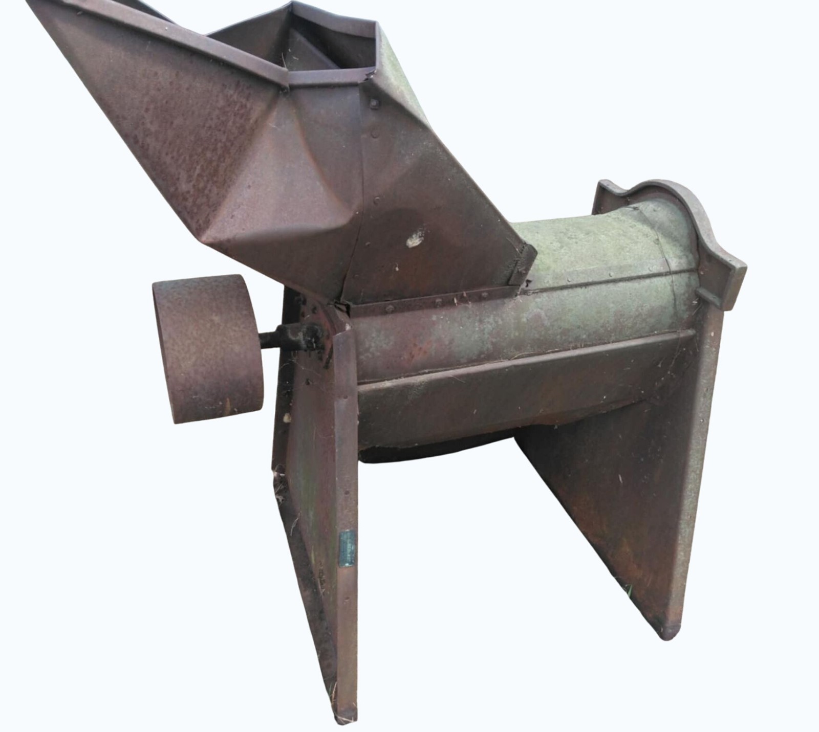 Vintage Sears Corn Sheller Model 242.24 Brass tag from Industrial Farm Equipment