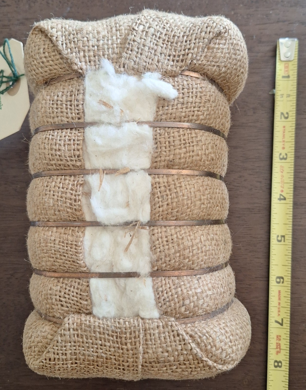 ARIZONA COTTON BALE SOUVENIR-VINTAGE 7&Prime; HIGH WIRE BANDED PIMA COTTON-ADORABLE PC