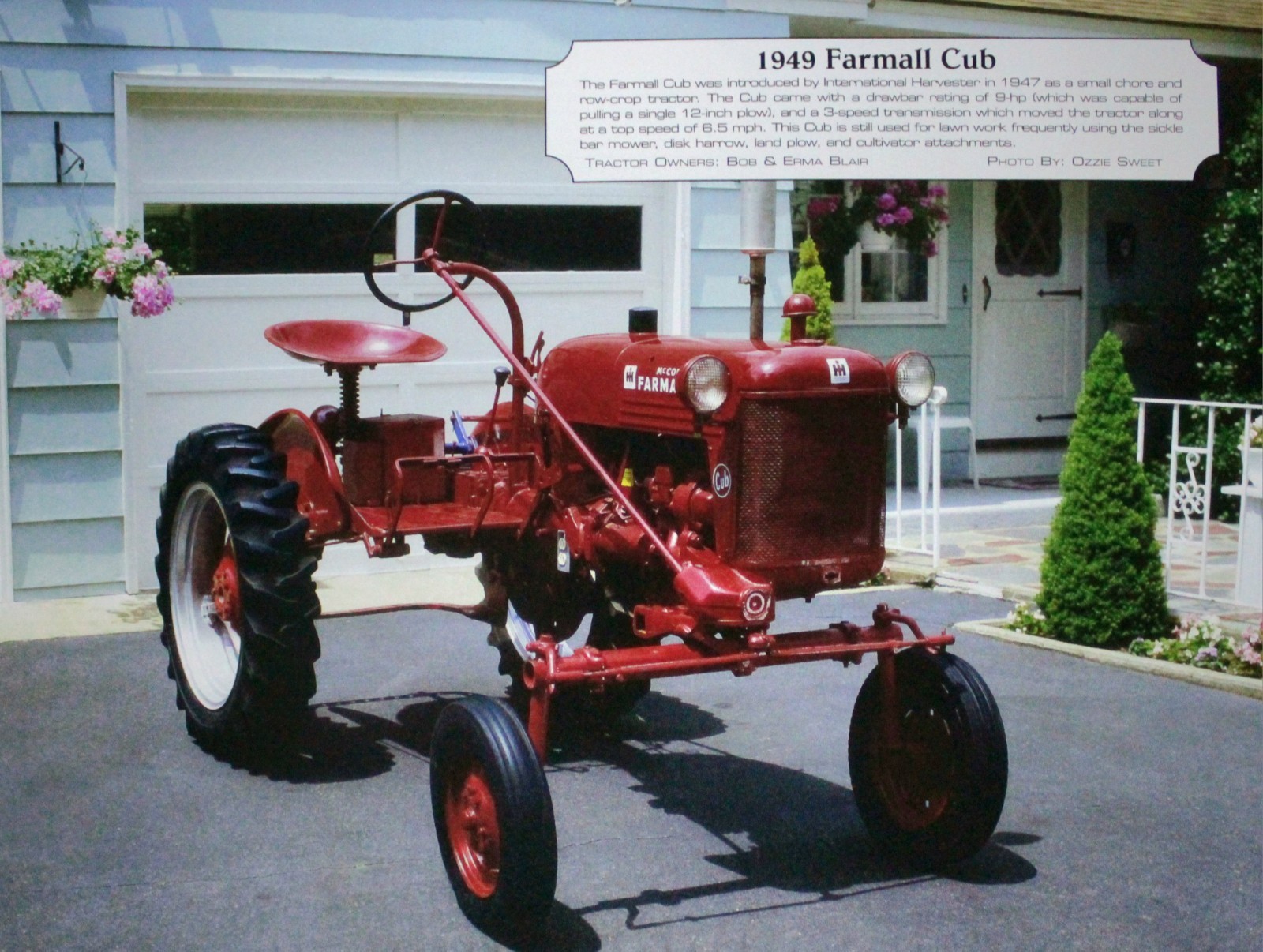 Farmall Tractor Vintage Picture Wall Art Country Farm Original Decor