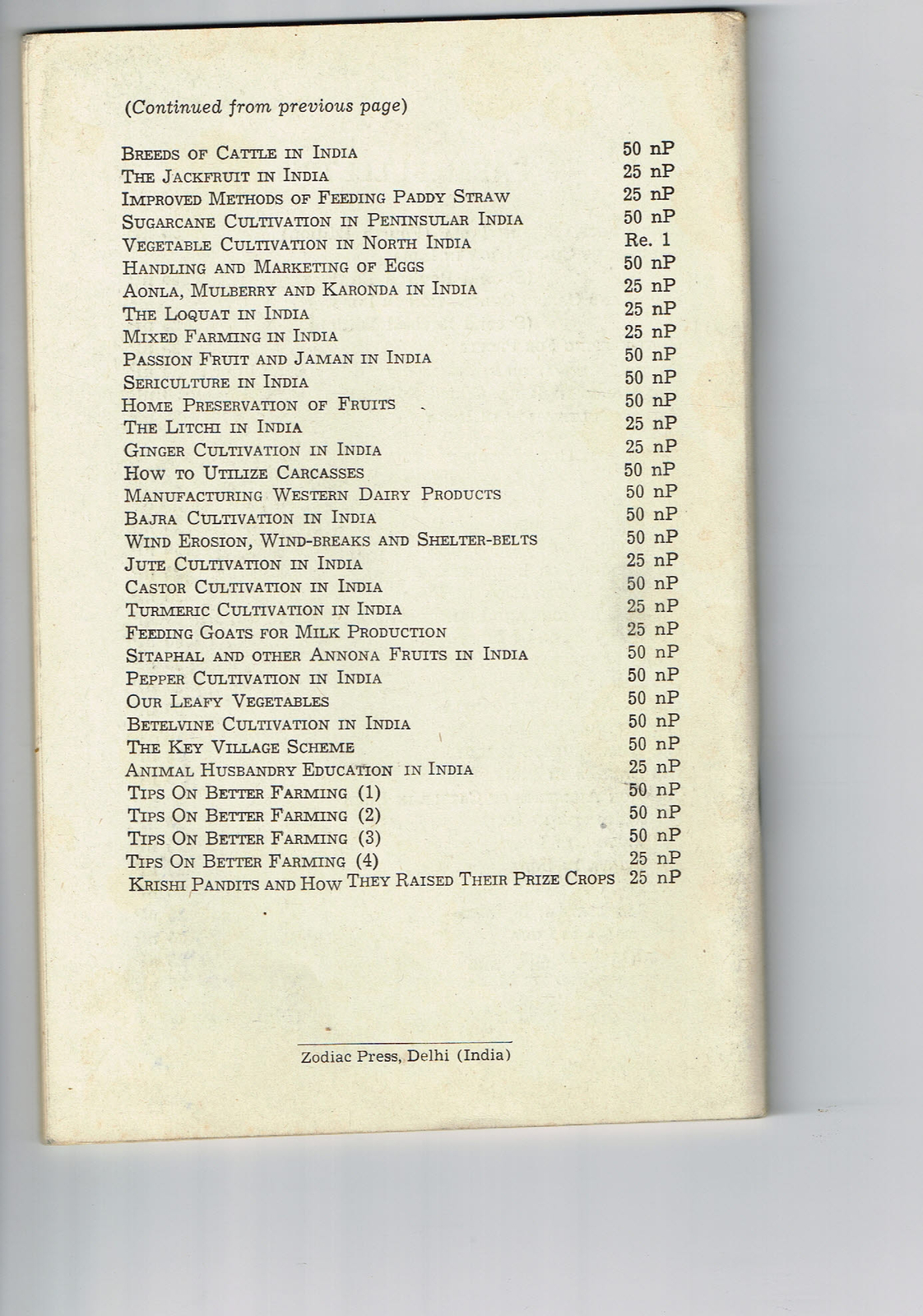 Vintage 1960s Farm Brochure India New Delhi Soil Conservation in India