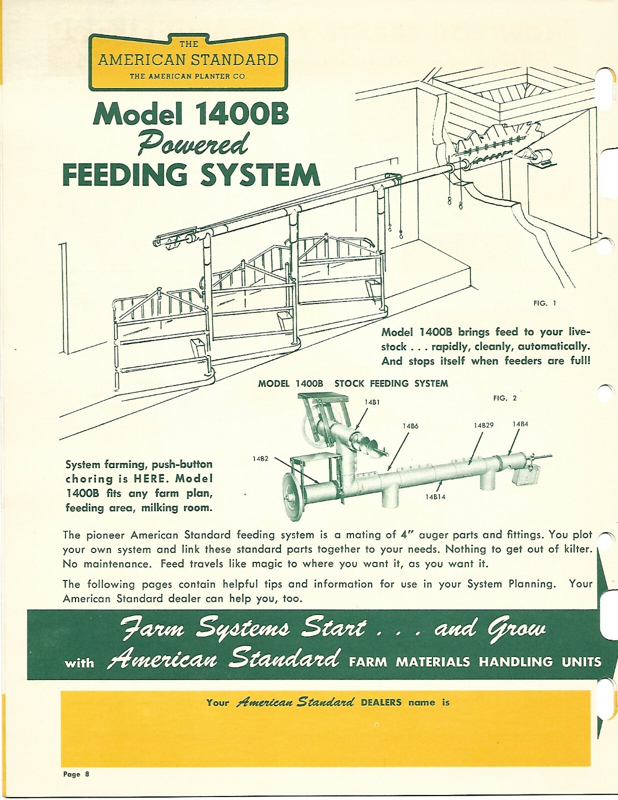 American Planter – American Standard – Farm Elevator Auger – Mixed Pages (F7521)