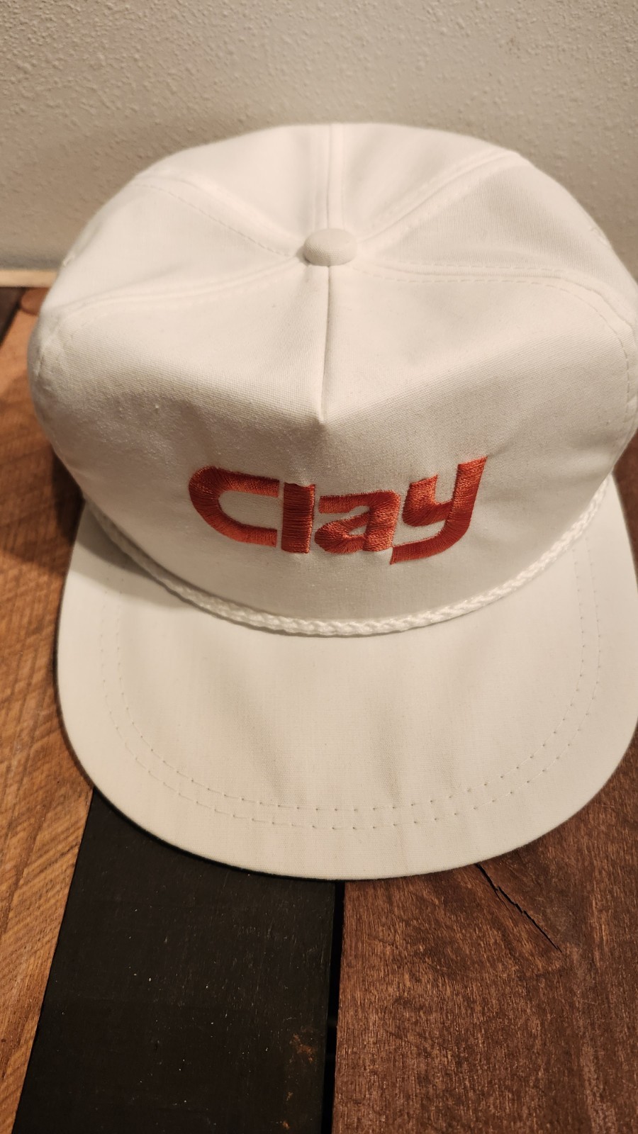 Clay Farm Equipment Implement Adjustable Hat/ Cap Made In USA Vintage 1980