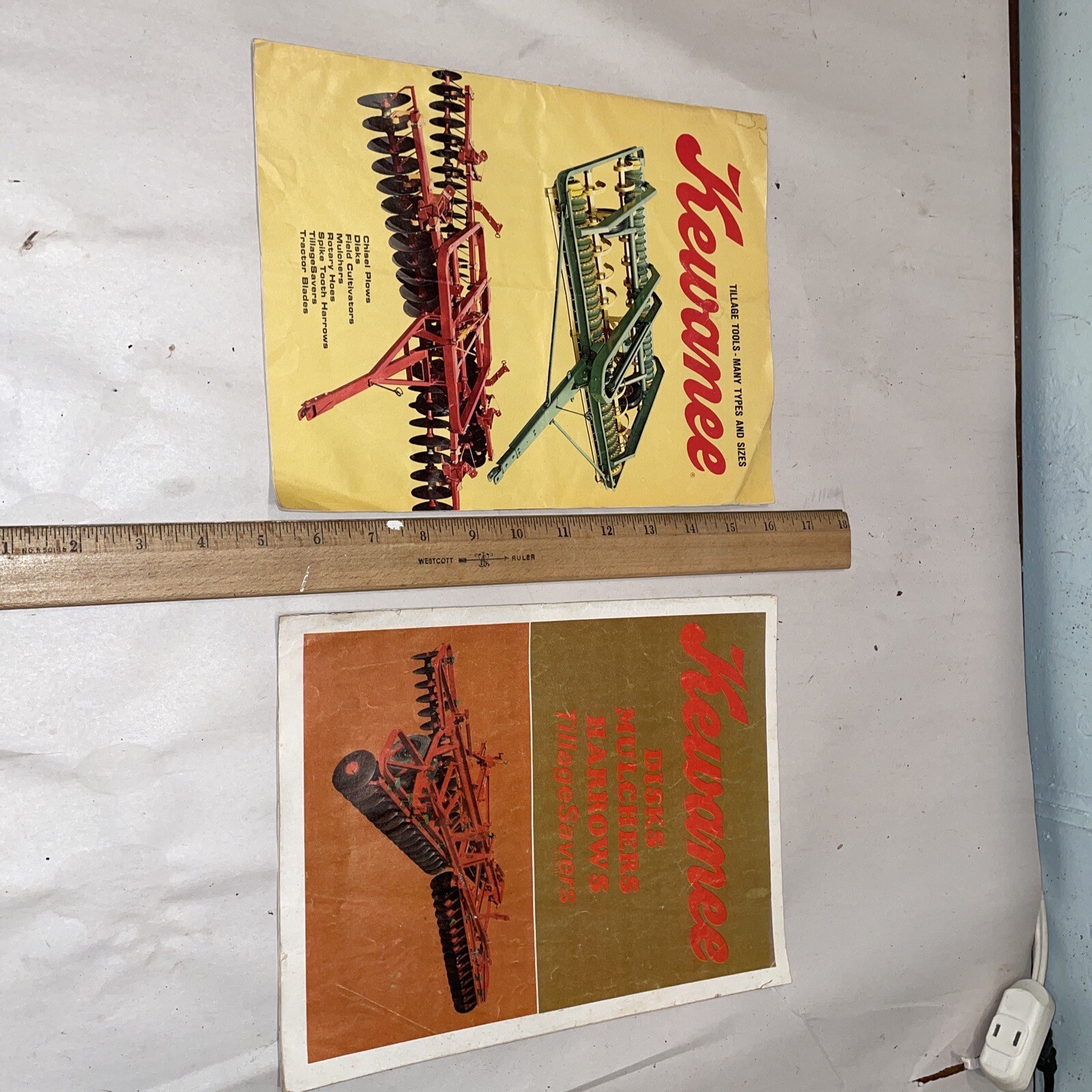 Lot Of 2 Vintage Kewanee Sales Brochure Ad Farm Equipment Agricultural Farming