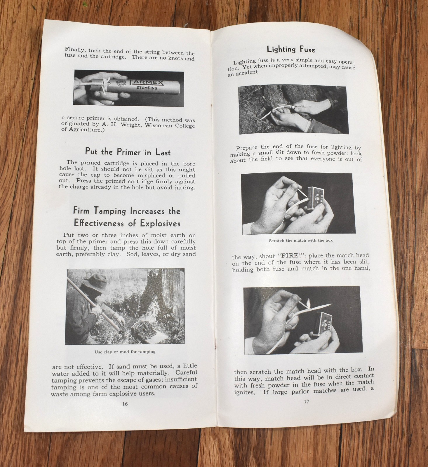 Vintage Atlas Powder Company Stumping with Farmex Farming Sales Brochure
