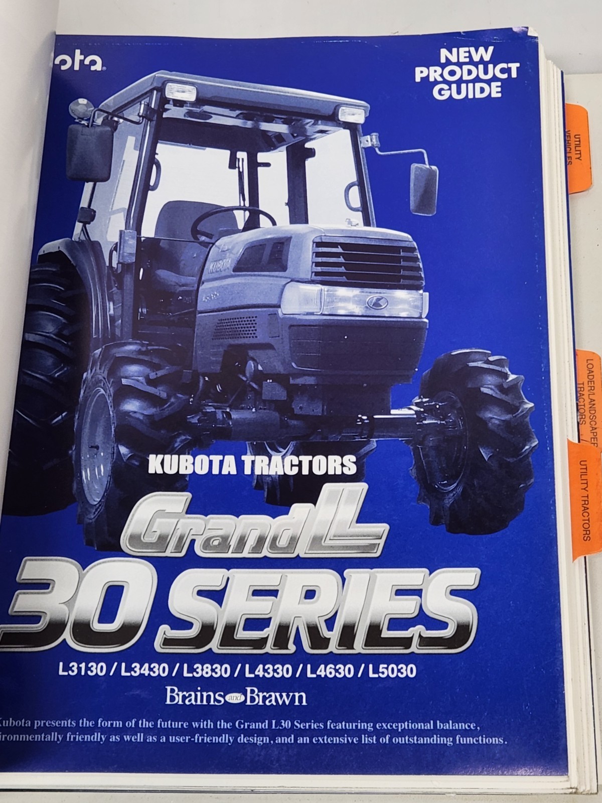 2008 Kubota New Product Guide Dealer Binder Catalogs Brochures Specs
