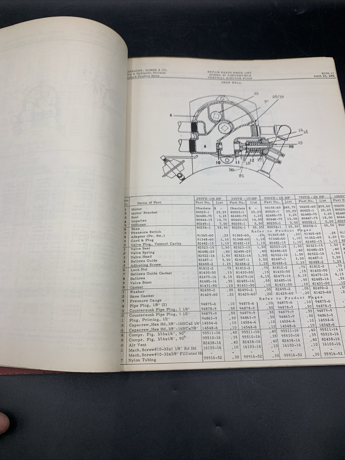 1960’s Fairbanks Morse Dealer Products Catalog/Prices- Farm Home Water Systems