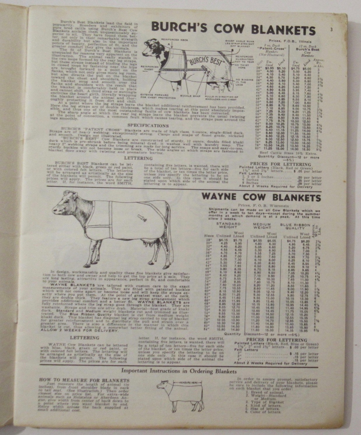 1948 CREUTZBURG & SON Philadelphia PA Dairyman Livestock Cow Farm Supply Catalog