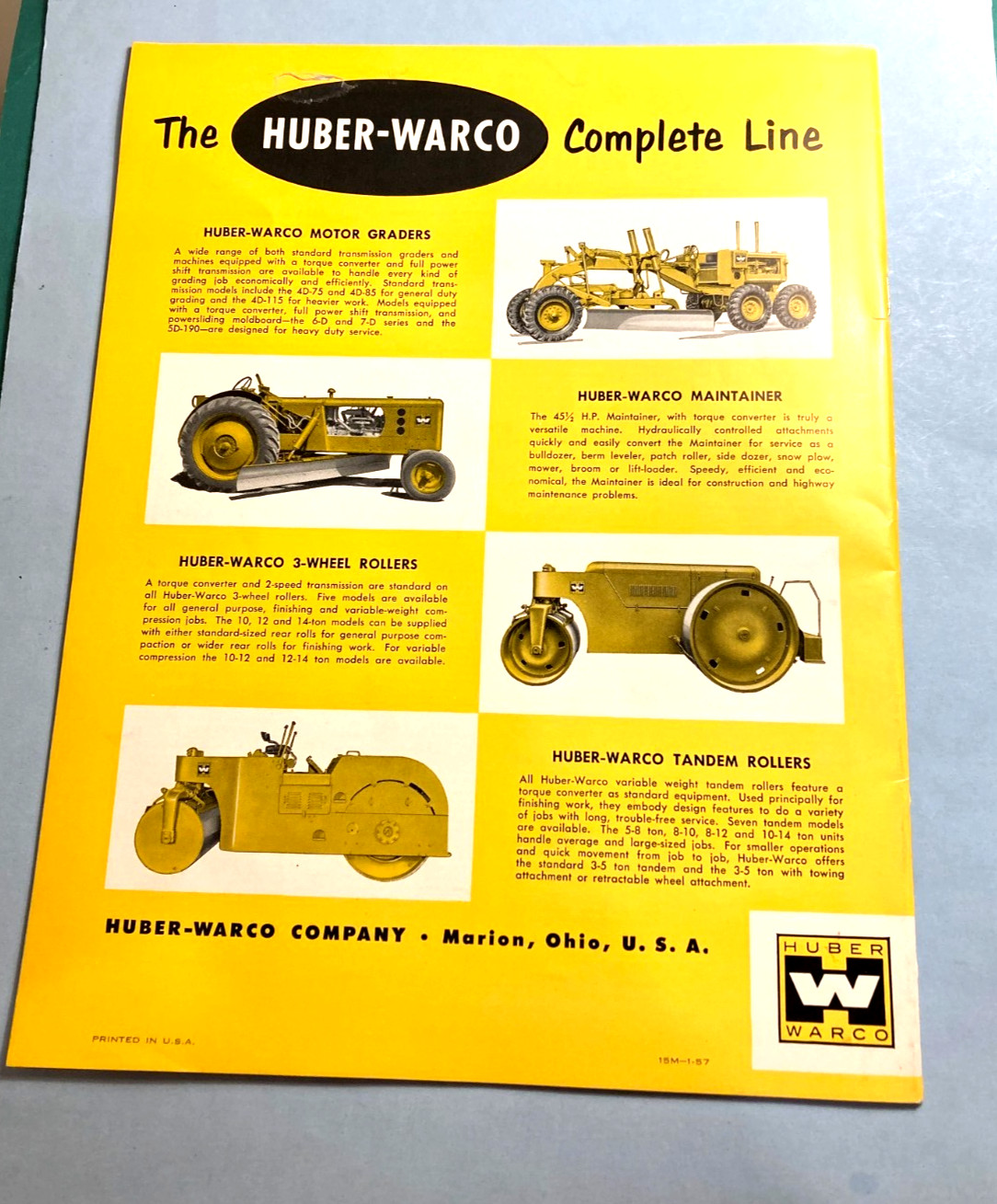 Huber-Warco News Special Road Show Edition 31-page magazine