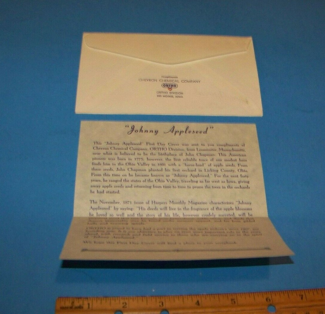 Chevron Chemical Company ORTHO Promotion First Day Issue Envelope 1966