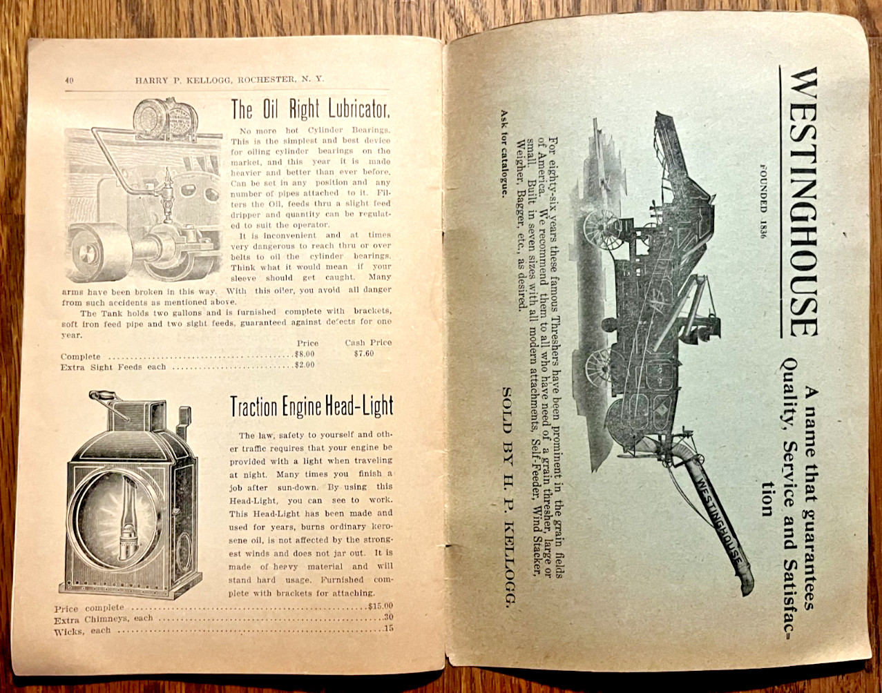 1922 Harry Kellogg Thresherman Mill & Contractors Supply catalog Rochester NY