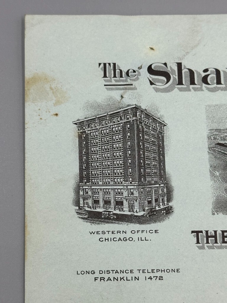 1912 SHARPLES CREAM SEPARATOR Farm Advertising Antique Illustrated Letter