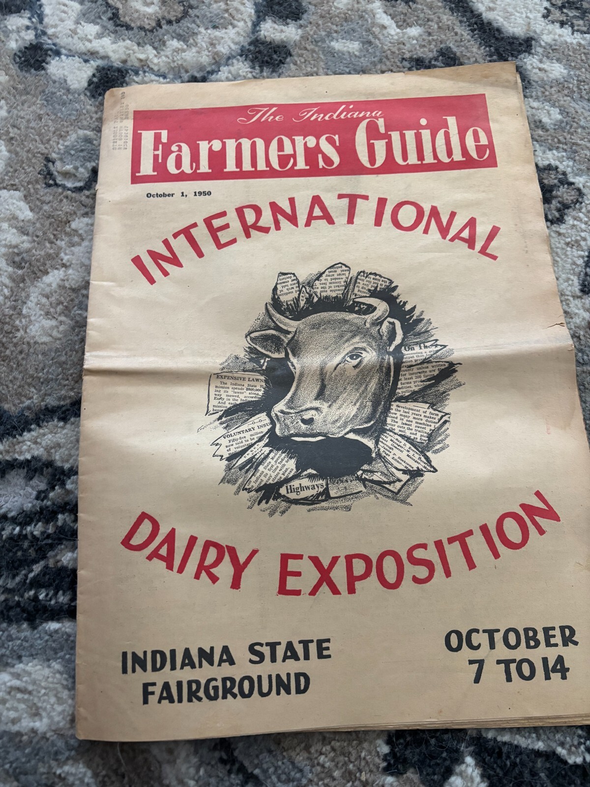 Indiana Farmers Guide International Dairy Exposition OCT 1950 Brochure FCCA25