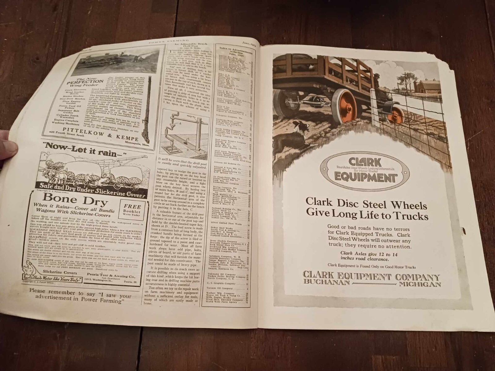 Vintage Magazine Power Farming June 1919 Ads Photos Farming News