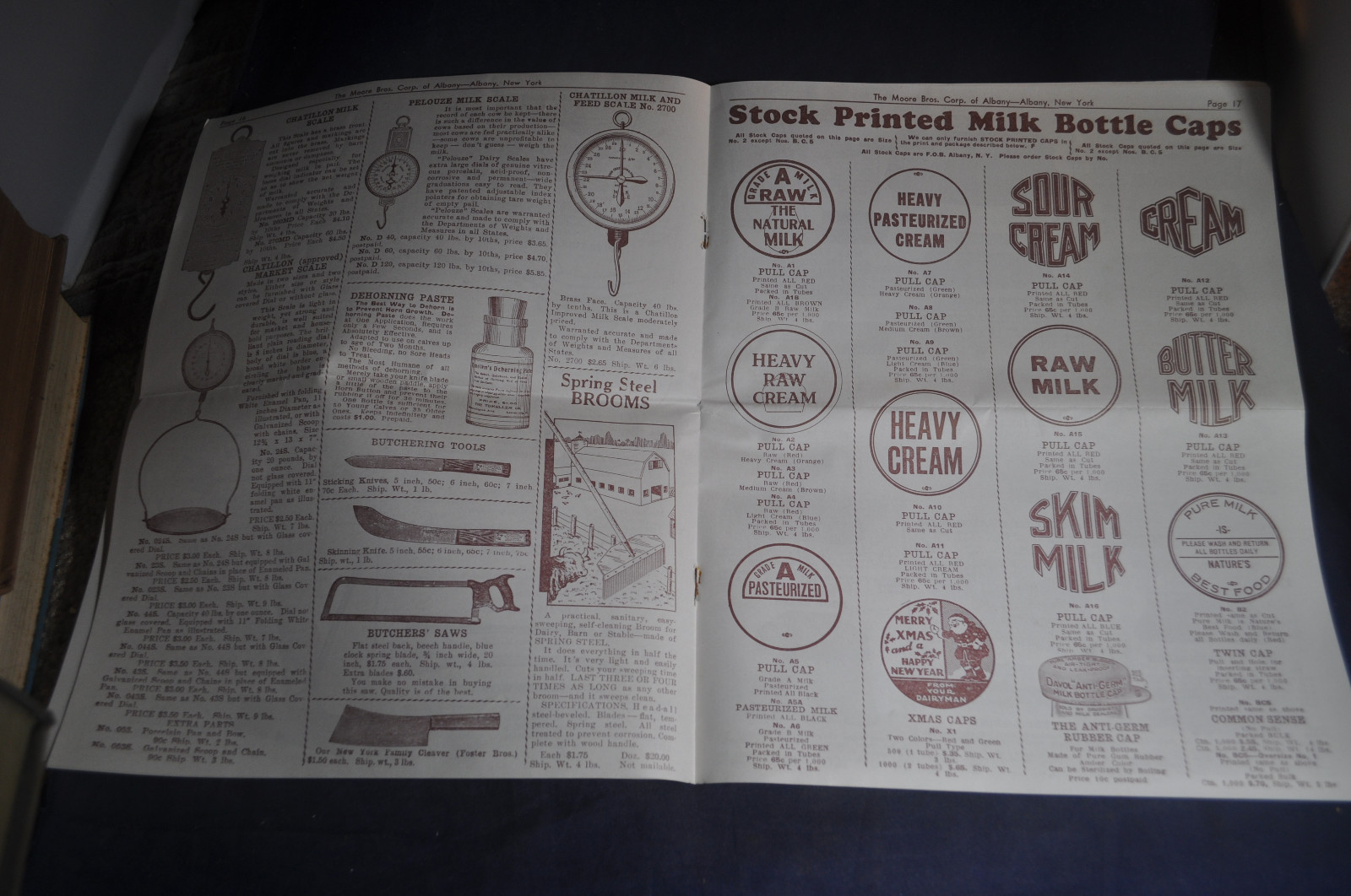 1938 Moore Brothers [Albany NY] Catalog, Dairy, Poultry & Veterinary Supplies