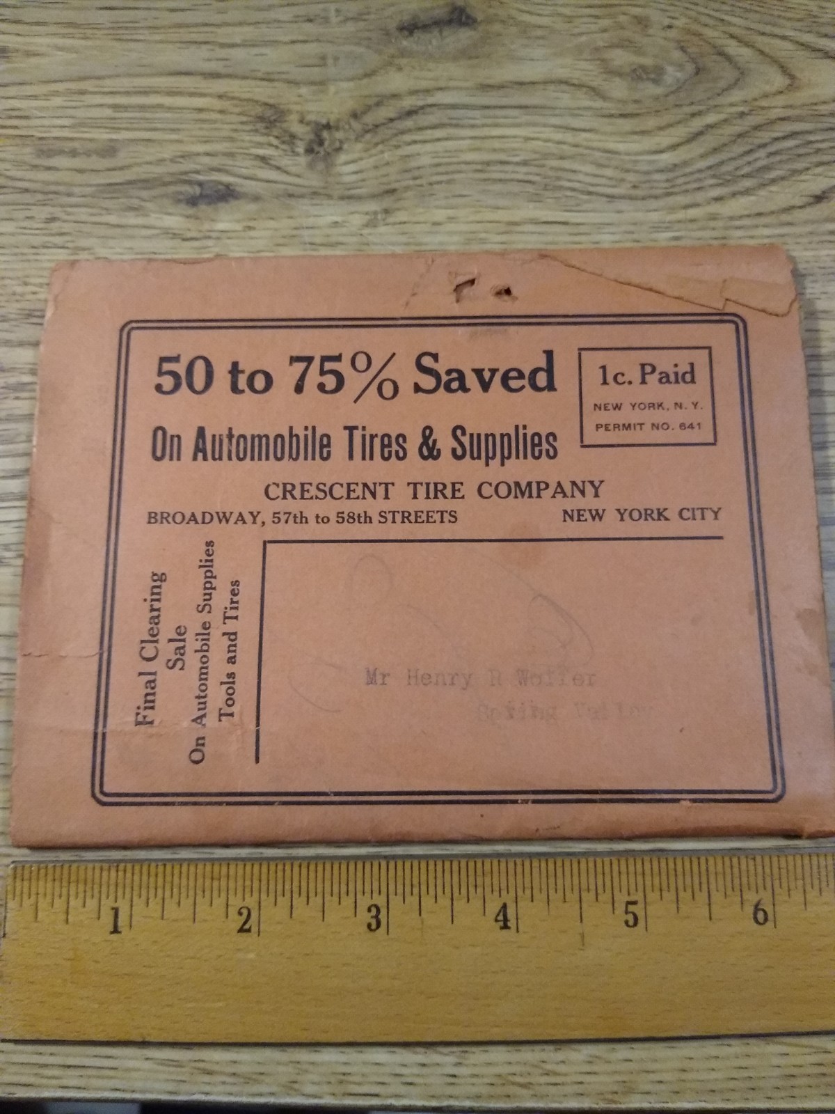 1912? Crescent Tire & Supplies Tires & Tubes Pricing Features Sales Mailer