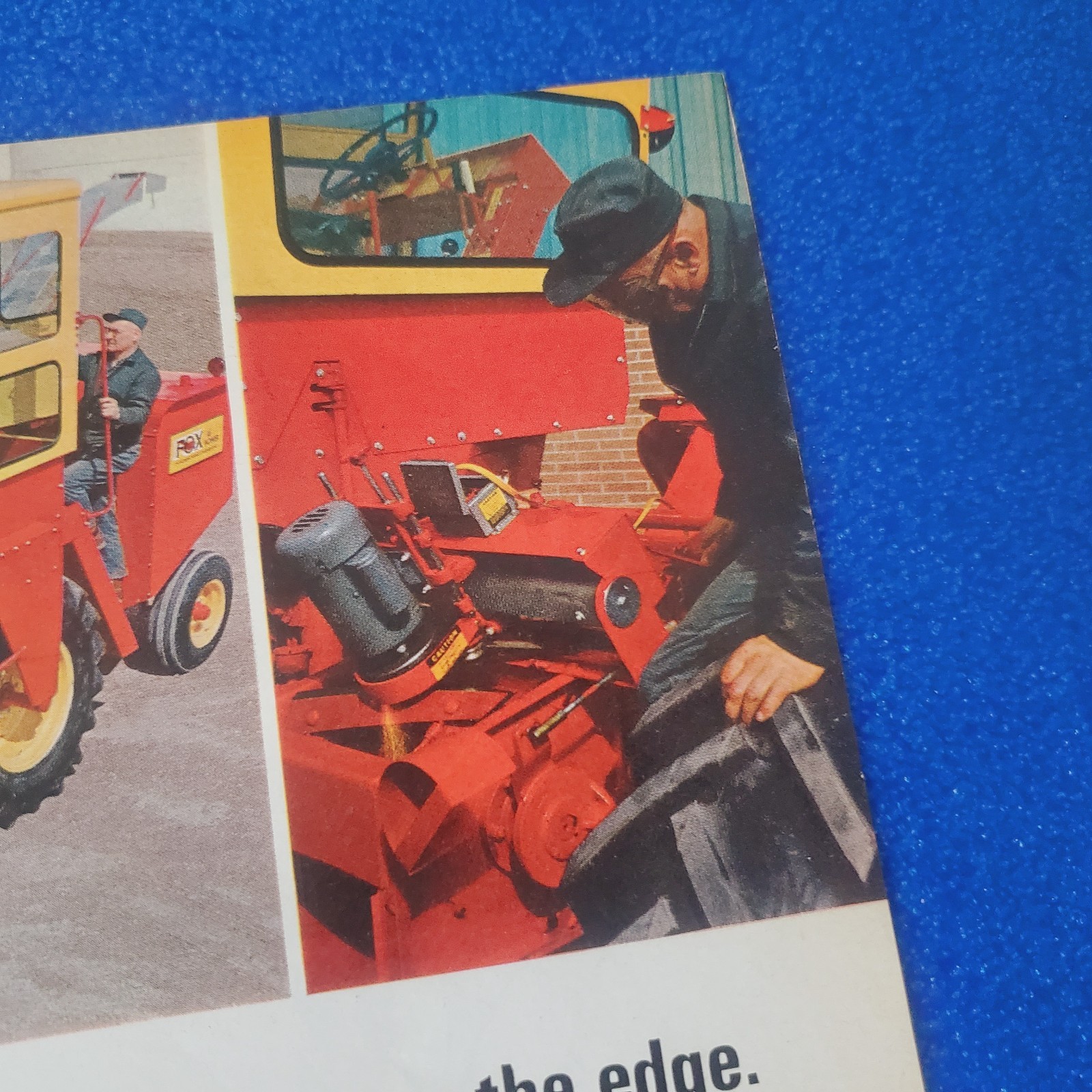 1969 FOX TRACTOR HARVESTER ORIGINAL PRINT AD VINTAGE STANDARD FOR AMERICAN FARMS