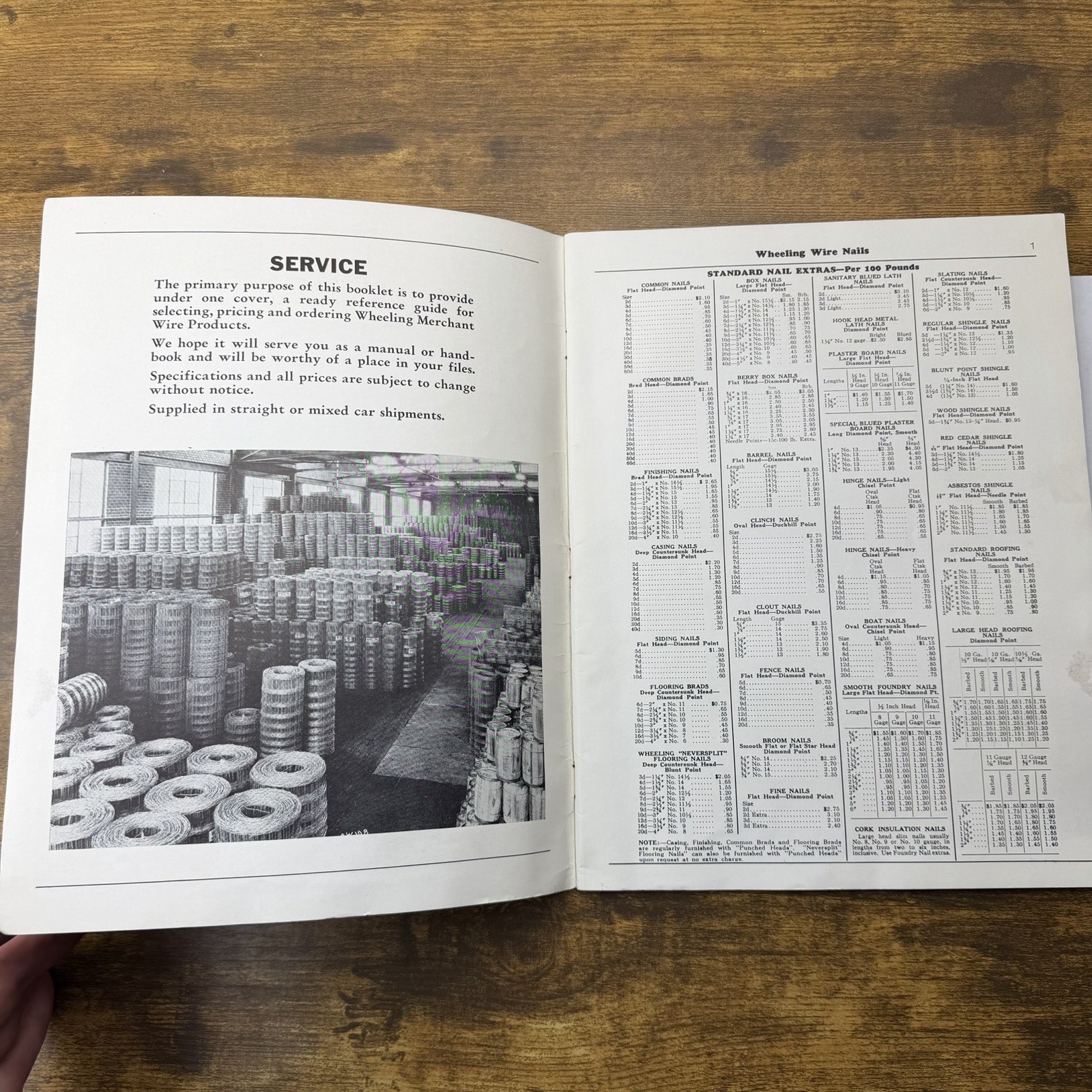 1940 Wheeling Corrugating Catalog Price List Wire Fencing Barbed Nails Cop-R-Loy