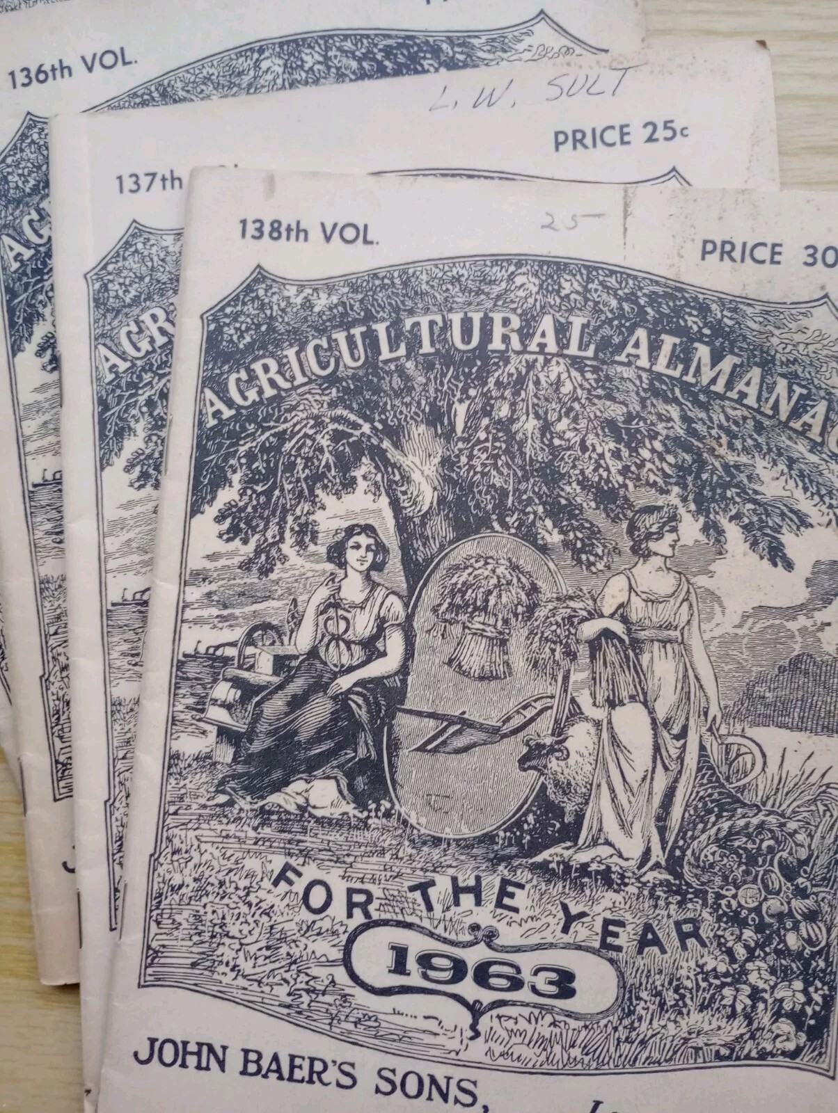 Agricultural Almanac 1950s-60s John Baers Sons Lancaster PA Vintage Paper…