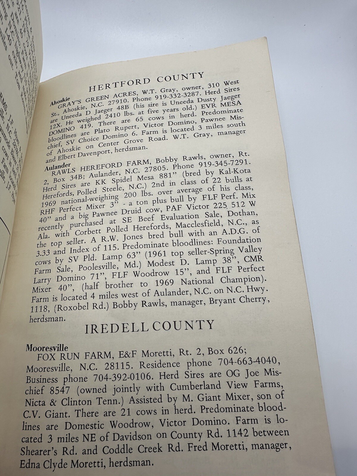 NC Breeder’s Directory Polled Hereford Association Cattle Catalog North Carolina