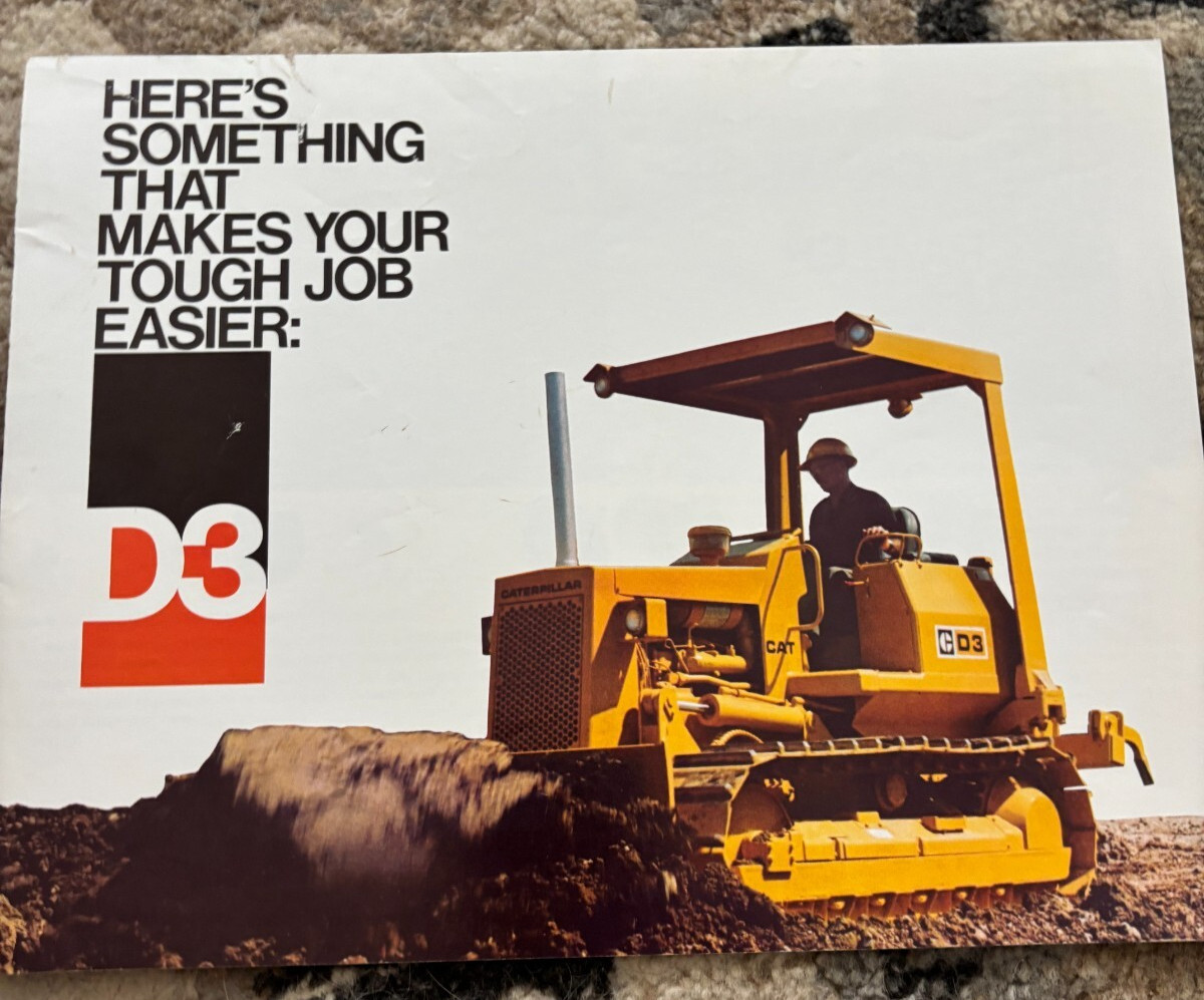 Caterpillar CAT D3 Crawler Tractor Dozer Brochure FCCA
