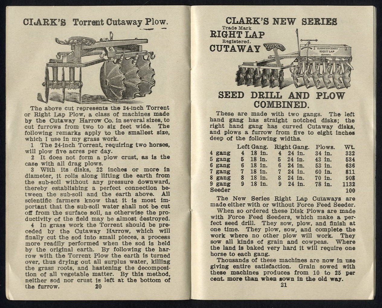Farm Machinery CATALOG c 1900 CUTAWAY HARROW CO Higganum CT Illustrated 31 pgs