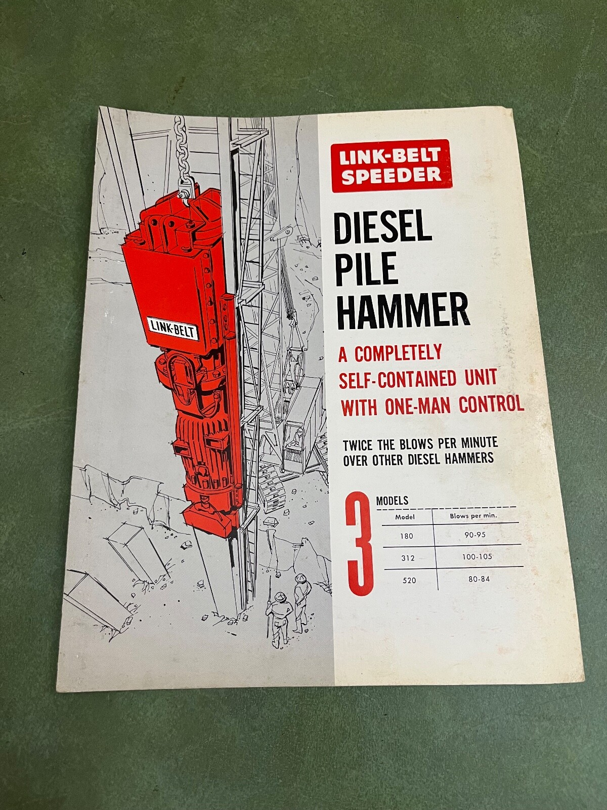 Link Belt Speeder Diesel Pile Hammer Brochure