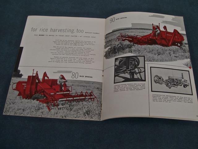 1955 MASSEY-HARRIS SELF-PROPELLED COMBINES 90 – 80 – 60 SALES BROCHURE
