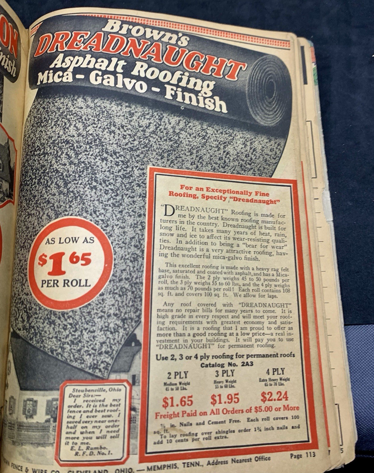 JIM BROWN&rsquo;S 1935 BARGAIN BOOK – THE BROWN FENCE & WIRE CO.- Catalog