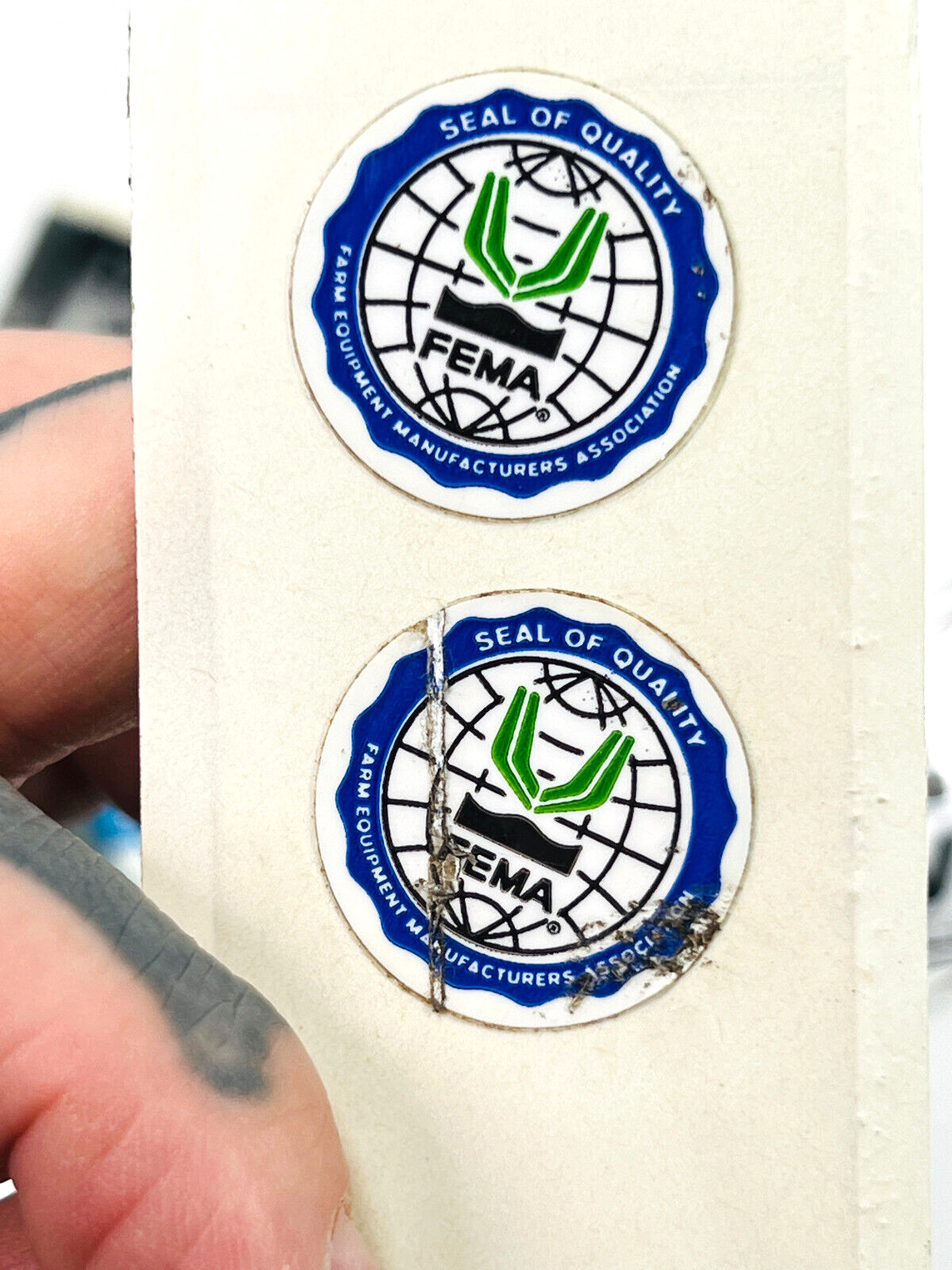 vtg Sticker Lot #43 FEMA farm equipt manufact assn tractor farming