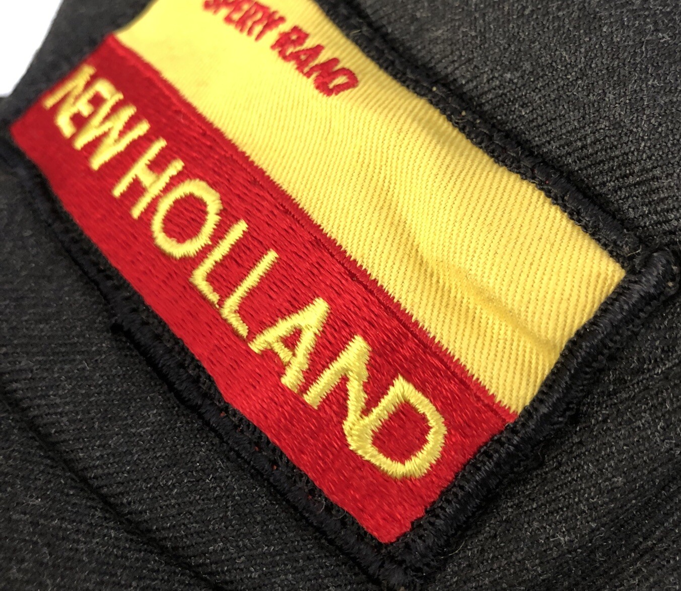 1960s Collectible SPERRY RAND NEW HOLLAND Winter Uniform Flap Hat Cap Patch NOS: