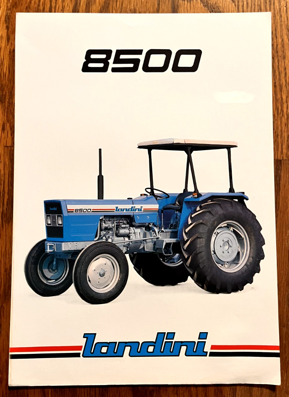 Landini 8500 Tractor 1982 sales brochure