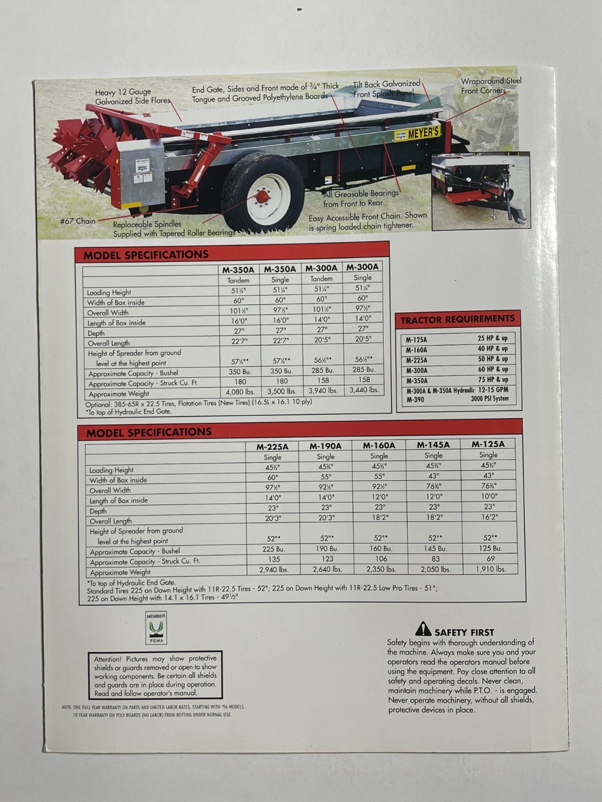 Meyer&rsquo;s Manure Spreader Sales Brochure *Showroom Sales Book* (2000s)