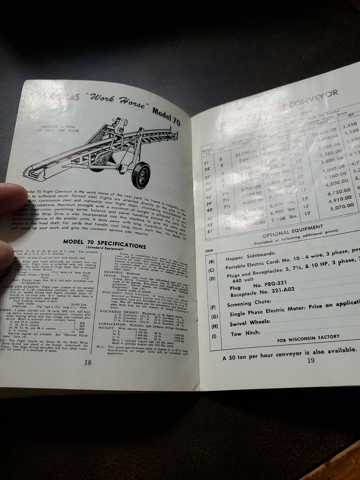 Vntg 1963 Coal Equipment Supply Co. Catalog Index Supply La Porte In.