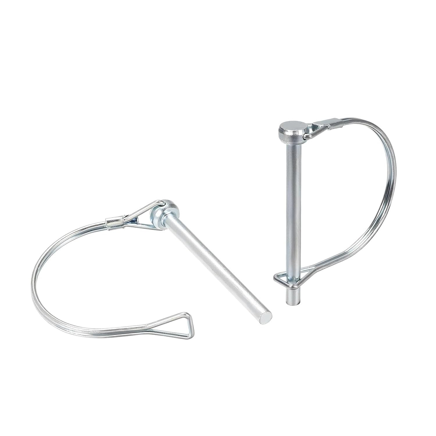 8 Pack Trailer Hitch Pin 1/4 X 4Inch Wire Lock Pin Hitch Pin Clip Safety Pin Tra