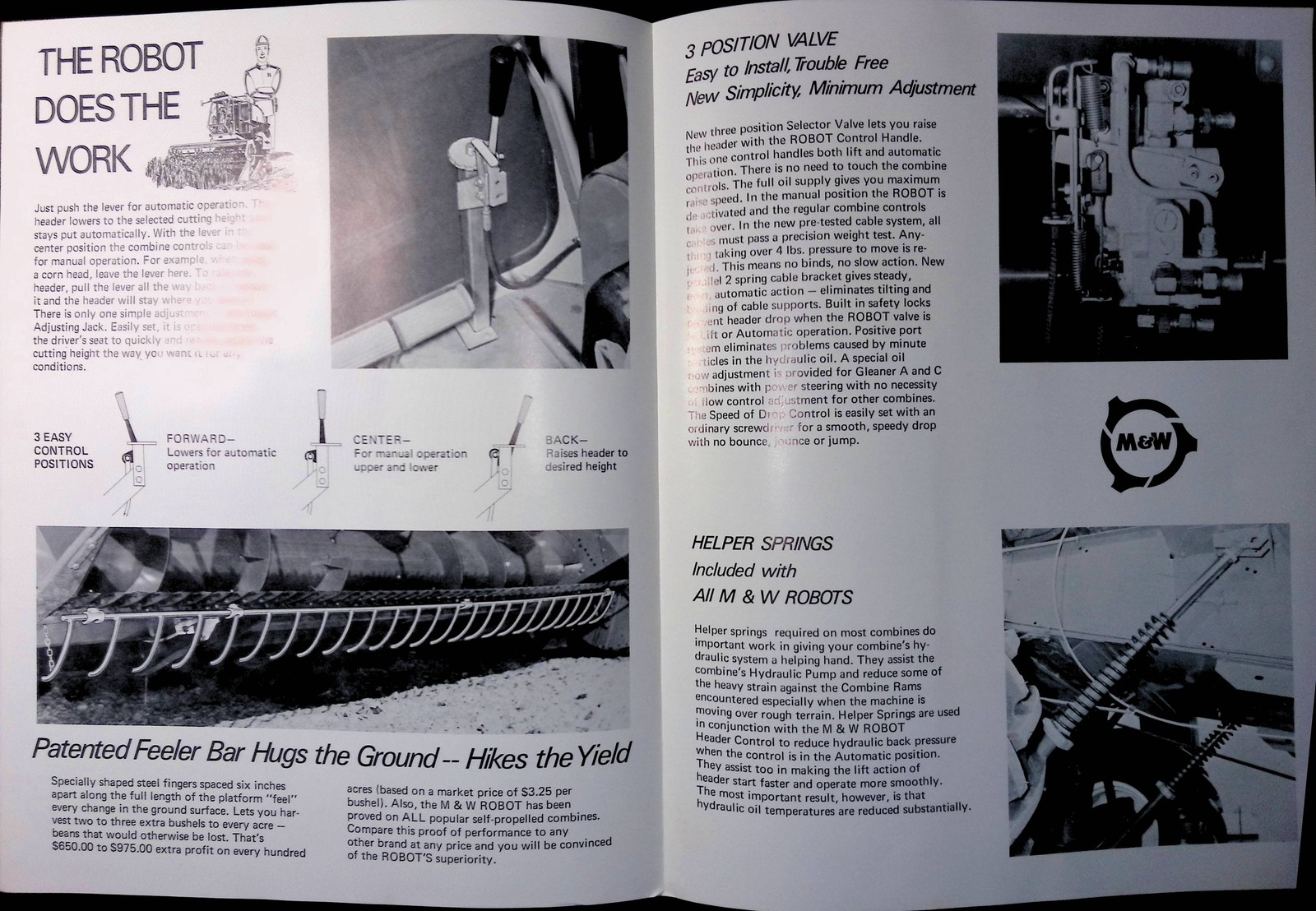 Vintage Farm Machinery Sales Brochure Farm Equipment Brochure M&W Gear Control