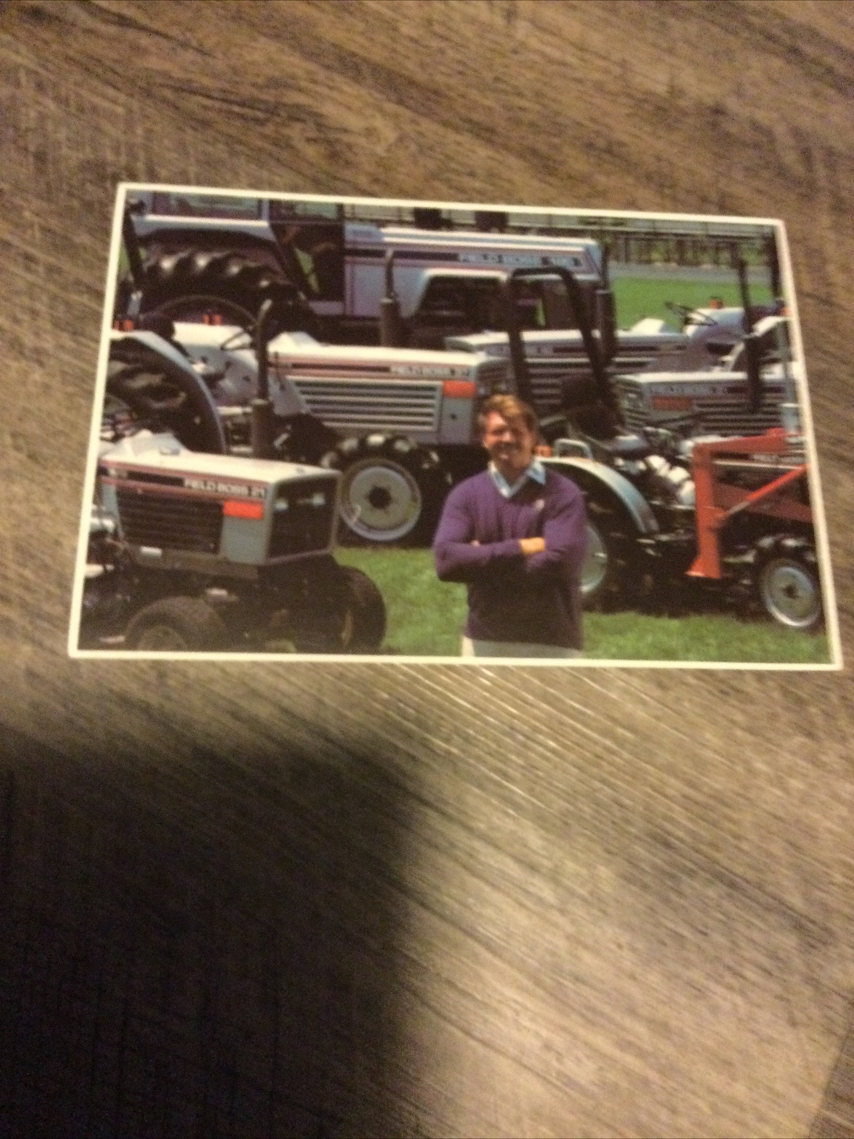 White Farm Equipment Featuring Mike Ditka Chicago Bears Advertising Post Card